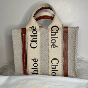 Chloe Small Canvas Woody Tote